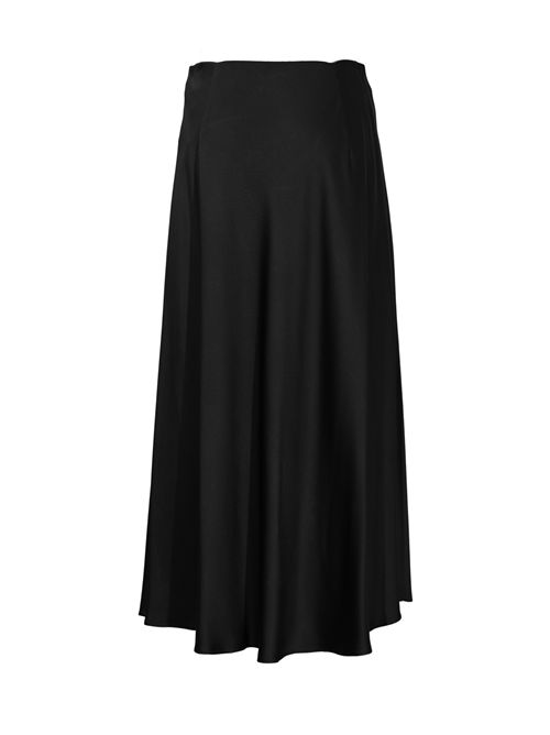 Gonna Resort midi in envers satin Nero Herno | GN00011DR 127279300